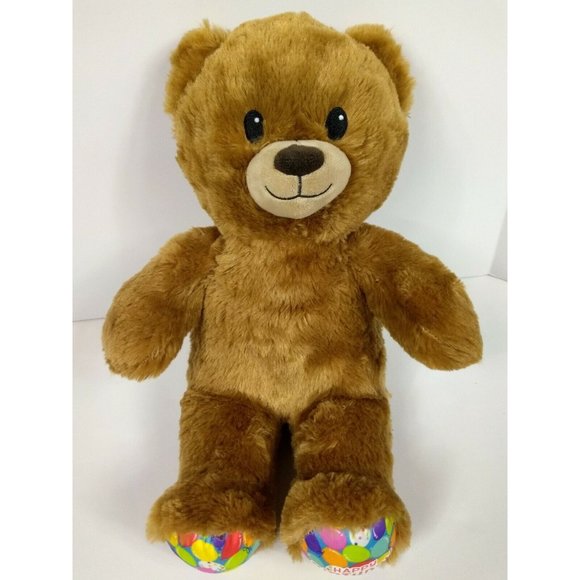 Brown Happy Birthday Build A Bear 16" Colored B-Day Balloons Soft Animal Plush - Picture 6 of 7